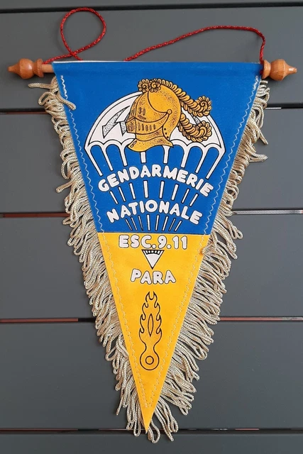 Fanion Original Gendarmerie Nationale France – Vintage, 26x16 Cm