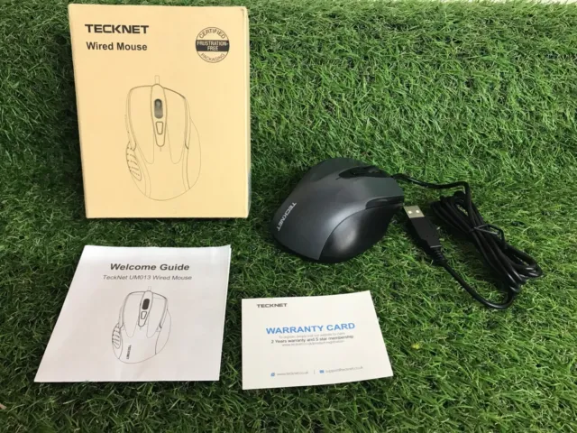 TECKNET UM013 Wired USB Mouse  6 Buttons up to 2000dpi - T3