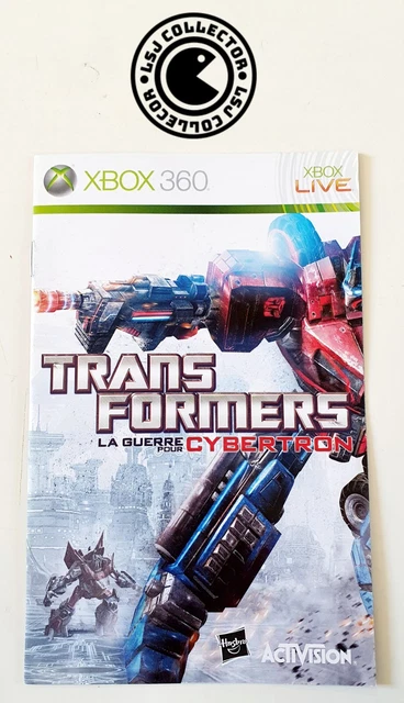 Transformers : La Guerre Pour Cybertron - Xbox 360 - Microsoft - Notice