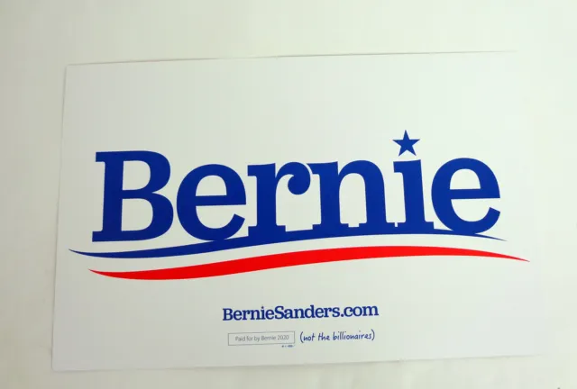 Bernie Sanders For President 2016 2020 Official Campaign Rally Sign Poster B