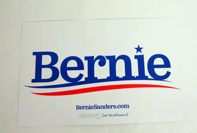 Bernie Sanders For President 2016 2020 Official Campaign Rally Sign Poster B