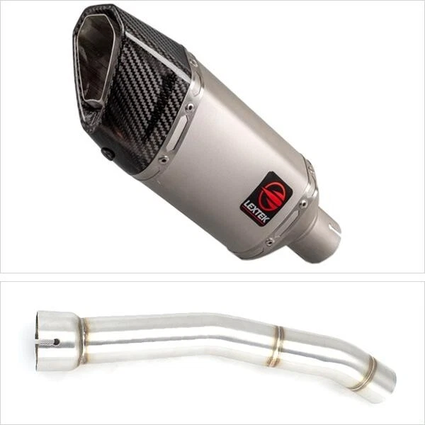LEXTEK SP5 MATT Exhaust End Can + Link Pipe Yamaha YZF R1 1999 2000 ...