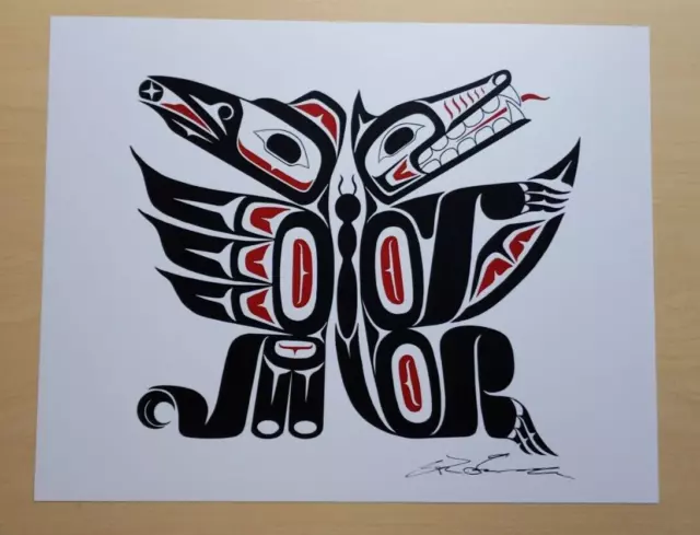Communication by Lon French Haida Artist 11"x14" Signed Print