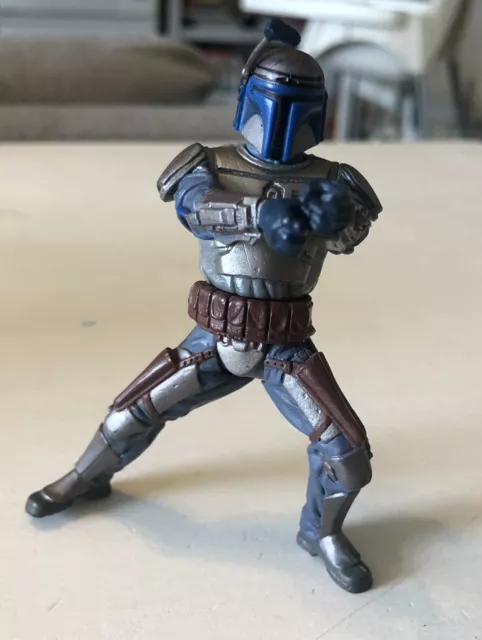 Star Wars Attack of the Clones Jango Fett Figure Hasbro 2001 Loose Preowned