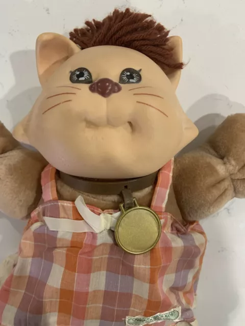 Cabbage Patch Kids Koosas Cat Plaid outfit Coleco Vintage 1983