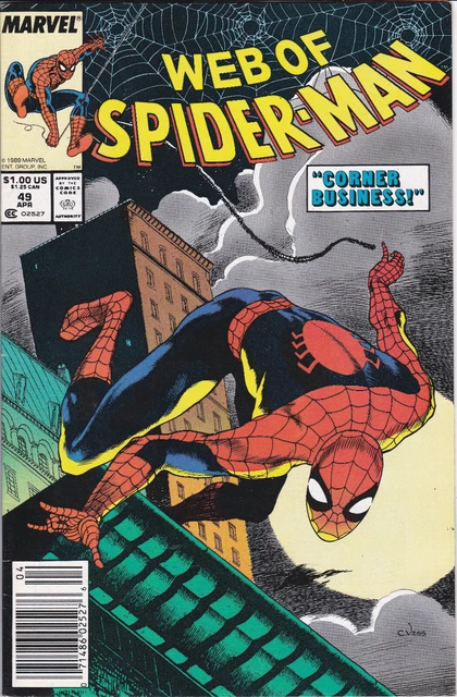 Web of Spider-Man #49 Vol. 1 (1985-1998, 2012)Marvel Comics,High Grade,Newsstand