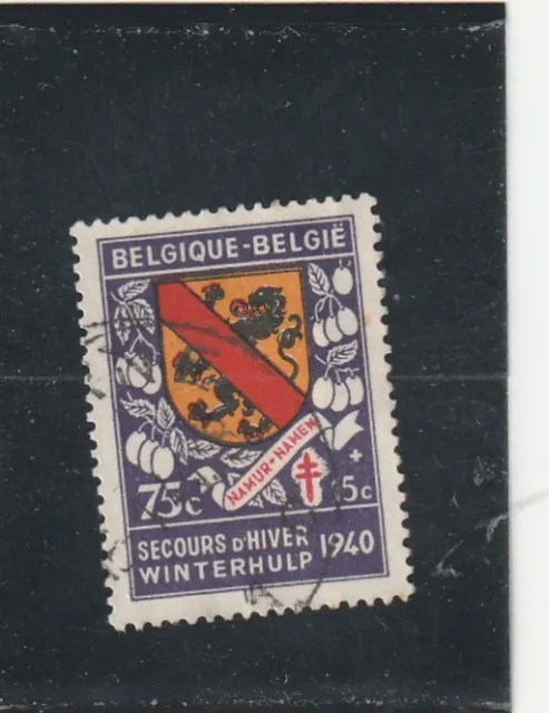 L6163 BELGIQUE timbre Y&T N° 542 de 1941 " Secours d'Hiver Namur " Oblitéré