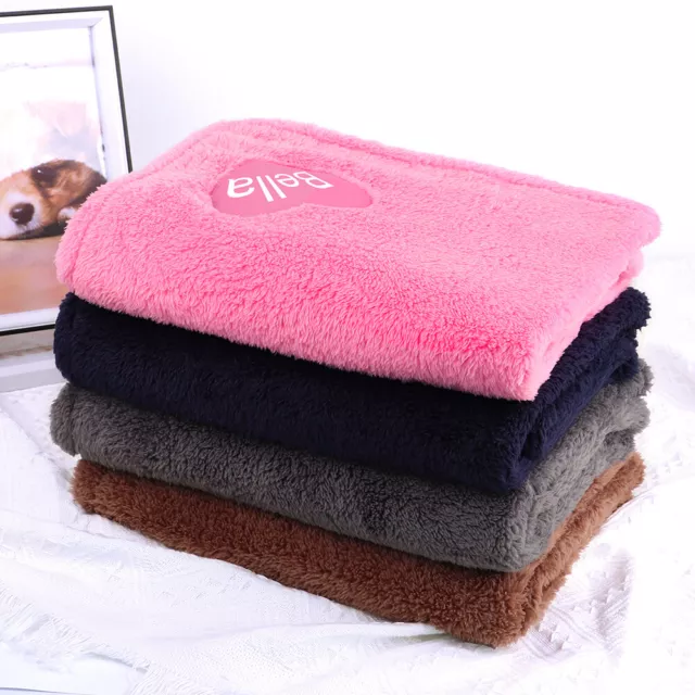 Fleece Hundedecke Welpendecke Katzendecke Personalisiert mit Namen Schlafplatz