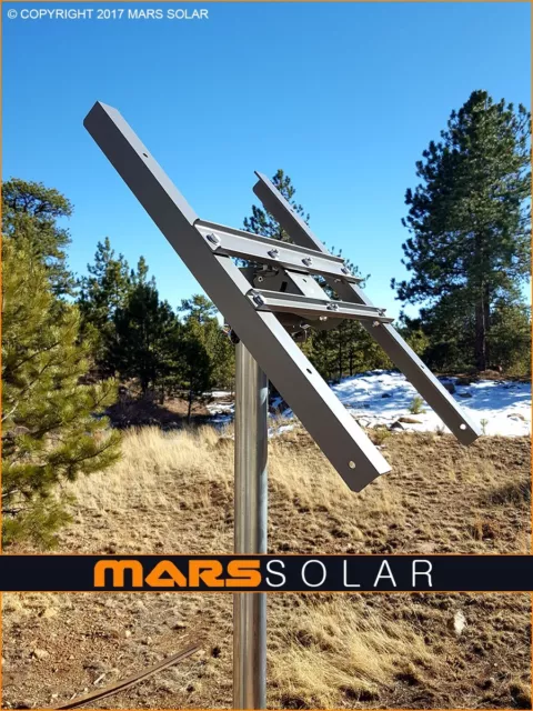 Mars Solar V2.0 Eagle Solar Panel Rack / 2" (OD) Pole Mount Fits 40W - 700W 5