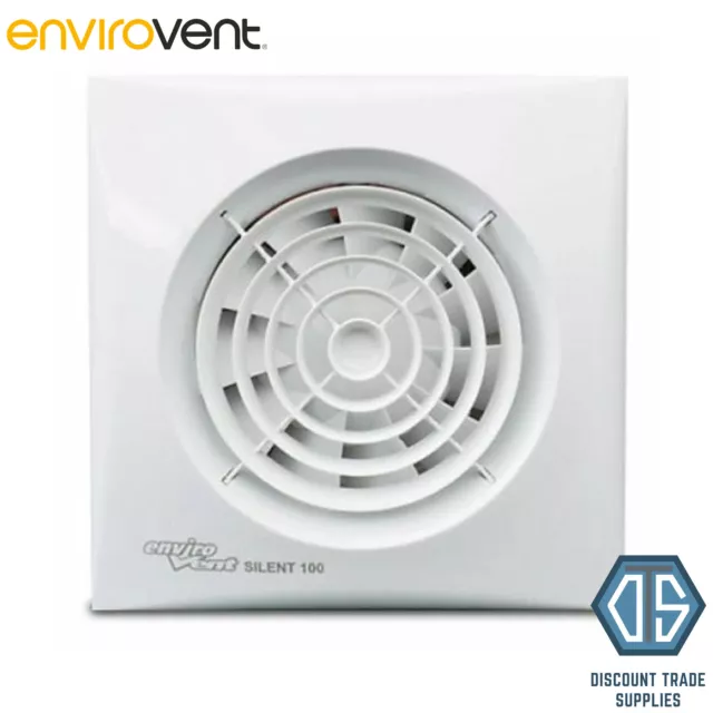 Ventilateur extracteur minuterie Envirovent SIL100T « SILENCIEUX » pour salle de bain ou cuisine 4 » 100 mm