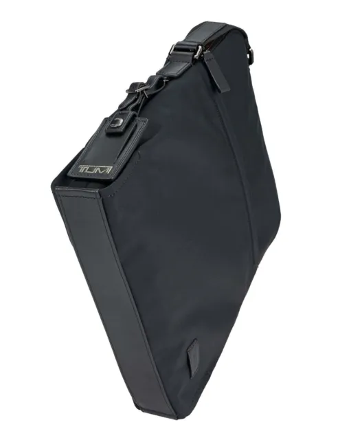NEW TUMI Harrison black nylon with leather trim crossbody shoulder bag 3