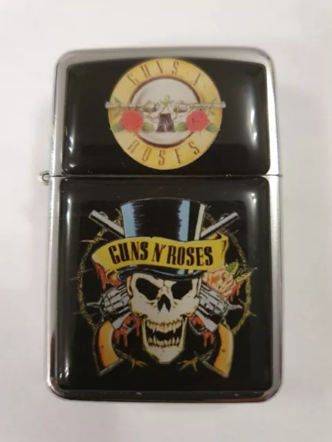 Rare Briquet à essence du groupe Guns n' roses en métal Edition limitée