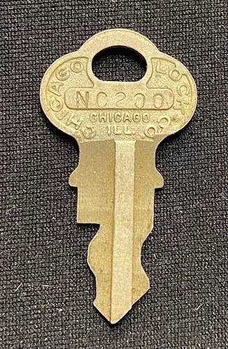 Original Northwestern Corporation Key Number NC200  for Peanut Gumball Machine