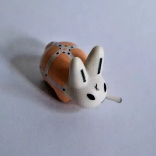 Kidrobot Smorkin' Labbit Lil Gimp White Bondage Vinyl Figure Toy Frank Kozik