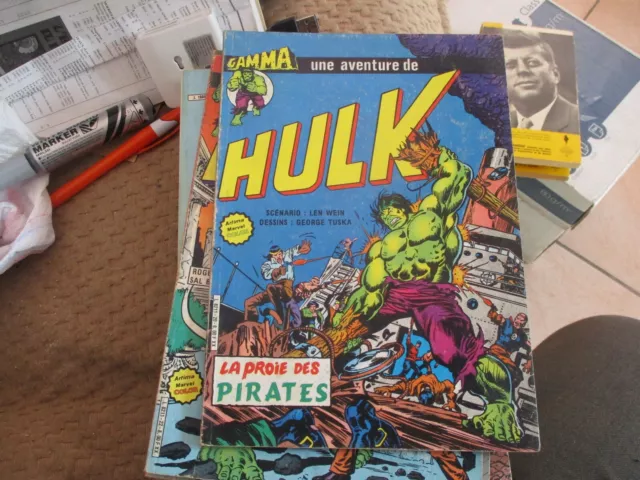 Hulk N°20 La Proie Des Pirates Bd Artima Color Marvel Gamma 1983 Tbe