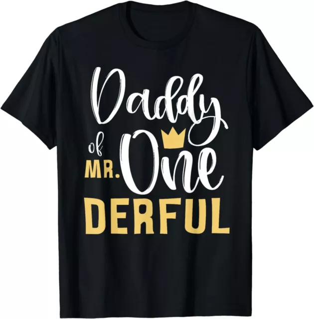 Daddy of Mr Onederful 1st Birthday First One-Derful Matching Gift Unisex T-Shirt 2