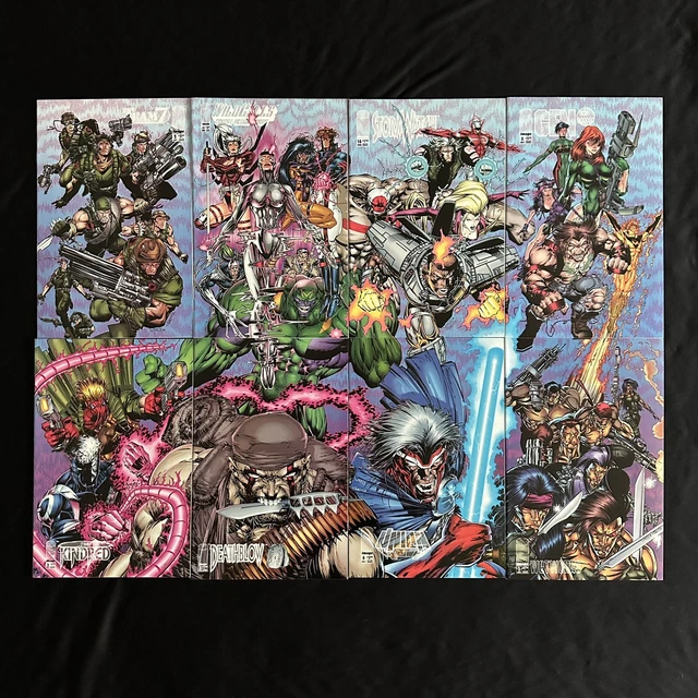Image Wildstorm Comics Puzzle Cover Set Gen 13 Union Wetworks Team 7 Deathblow