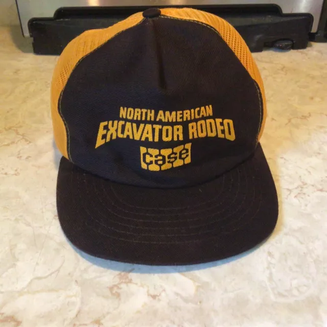 Vintage Case  North America Excavator Rodeo Snapback Mesh Trucker's Hat