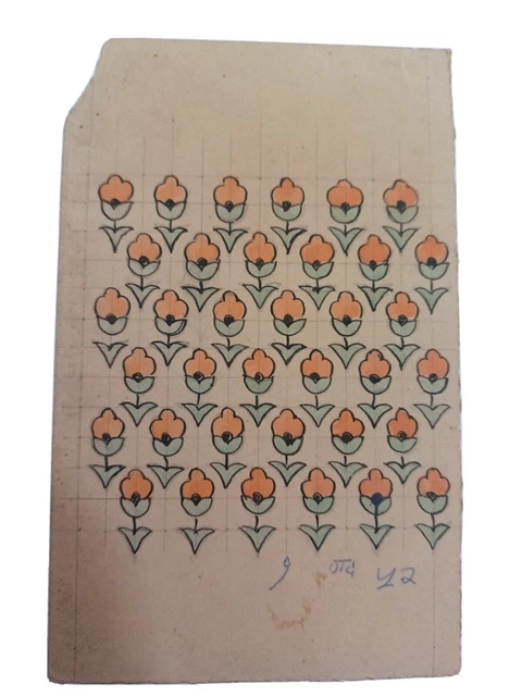 Textile design Antique design rare handmade collectible piece of art work design