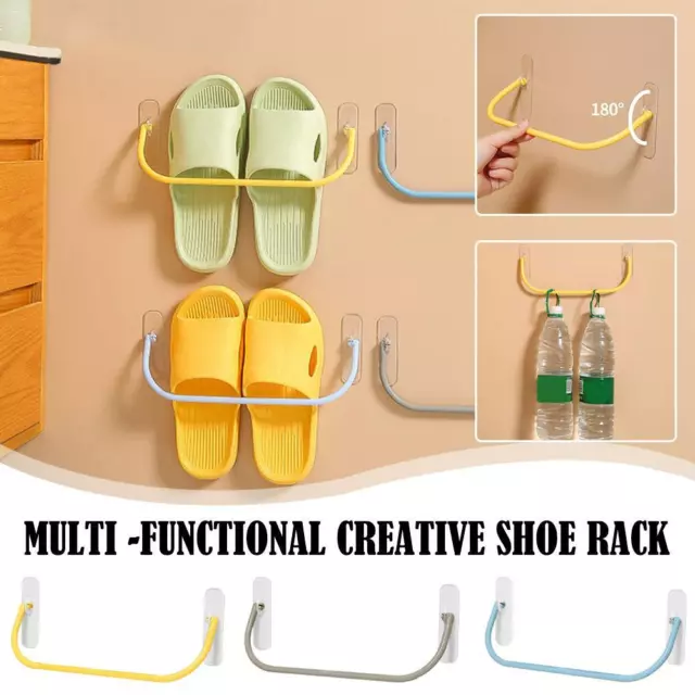 Zapatos colgantes de pared estante zapatos plegables soporte para zapatos de ahorro de espacio StoragW0 Y3