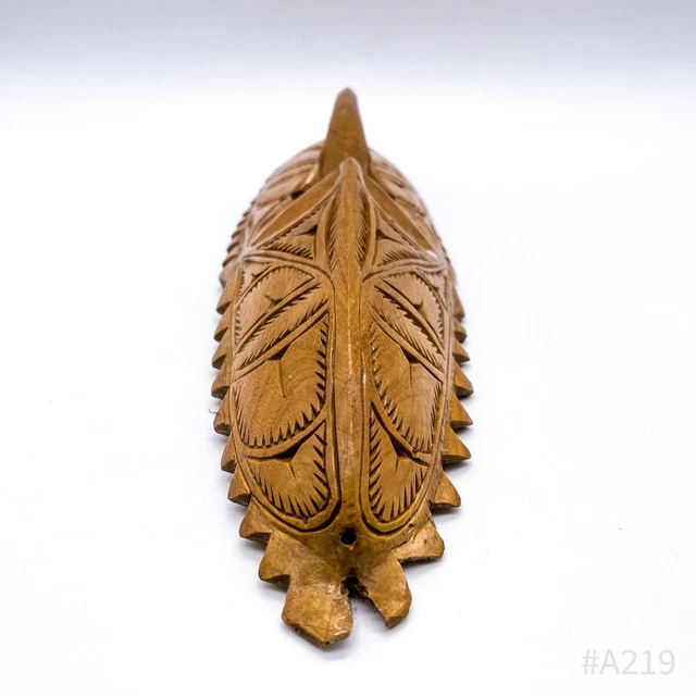 African Mask Wall Mask from Wood Hand-Carved Handmade 9x34cm 6