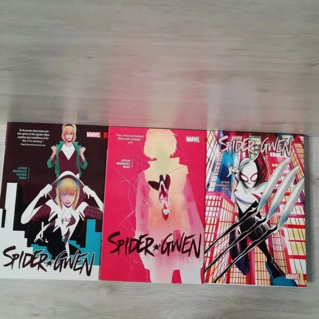 Graphic Novel Bundle - Hardback - Deluxe Edition - Spider-Gwen Vol. 1-3 - VGC