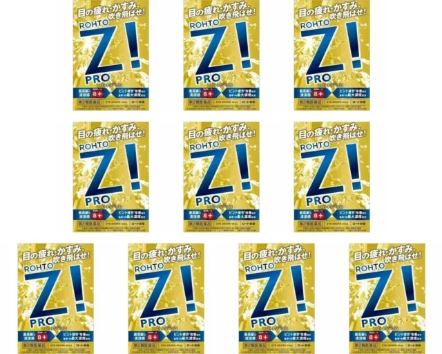 Rohto Z! Gotas para ojos PRO súper refrescantes 12 ml 10 paquetes envío gratuito desde Japón FS