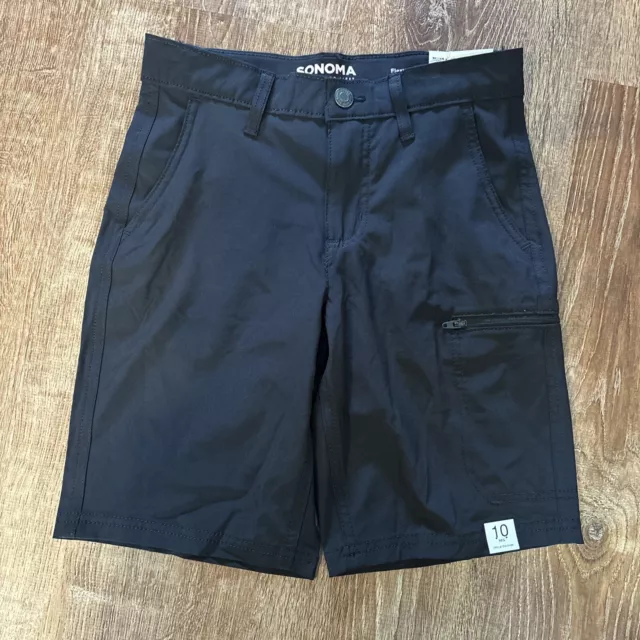 New Sonoma Boys Flexwear Tech Black Shorts 10