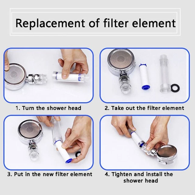 Filtro de ducha filtro de repuesto 8X cabezal de pulverización filtro mejorar la calidad del agua