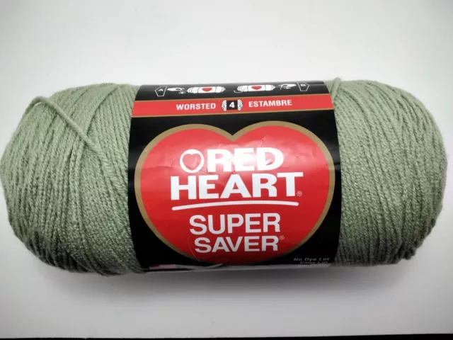 Red Heart Super Saver Dusty Gray Yarn - 3 Pack of 198g/7oz - Acrylic - 4  Medium (Worsted) 