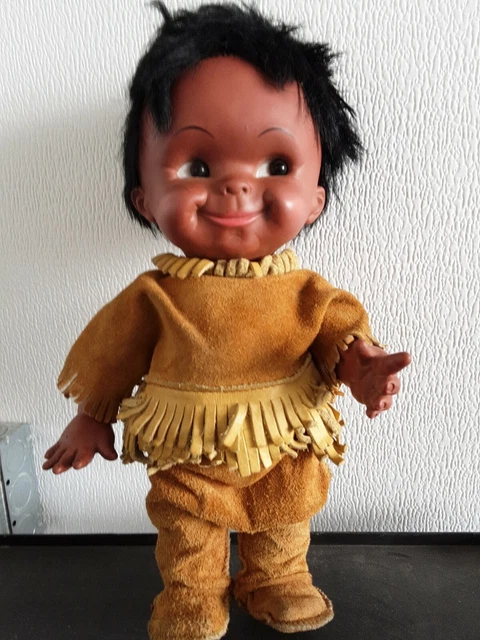 Regal Doll Native Eskimo Leather Buckskin Clothing 11 inches made in Canada