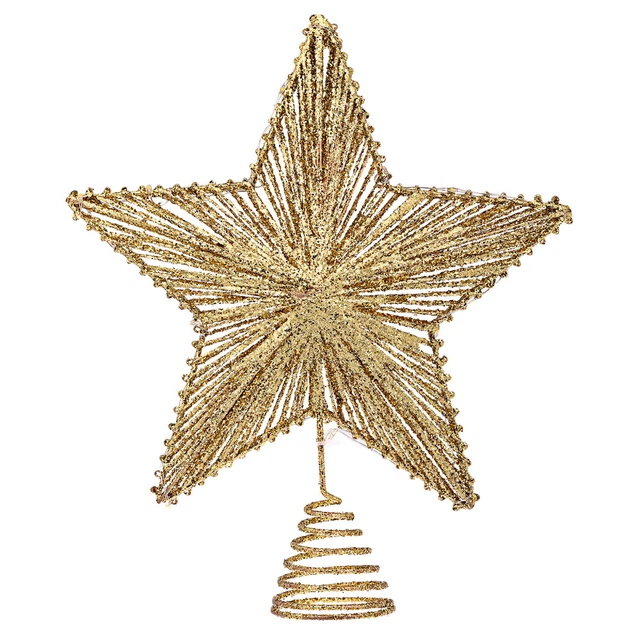 1pc Arbre De Noël étoile Topper Lumière De Lampe De Cime Des Arbres Pour La Barre De Fête à