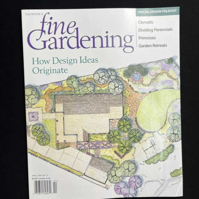 Taunton's Fine Gardening April 2000 No 72 Summer Color Roses Wisteria Ground Co