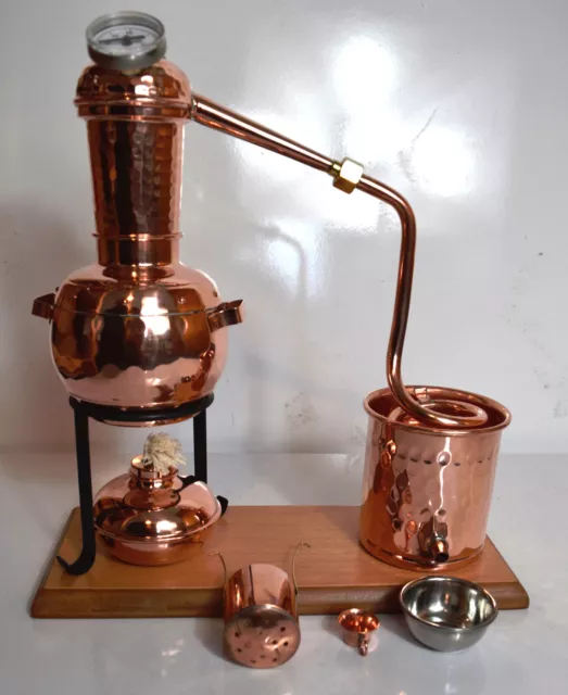 Gebrauchte Destille, Modell "Kalif" mit Aromakorb und Thermometer 0,5L