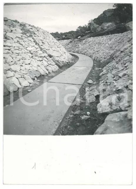 1965 ca SARDEGNA GALLURA Canale PADULE Valle - Platea e prerivestimento *Foto 2