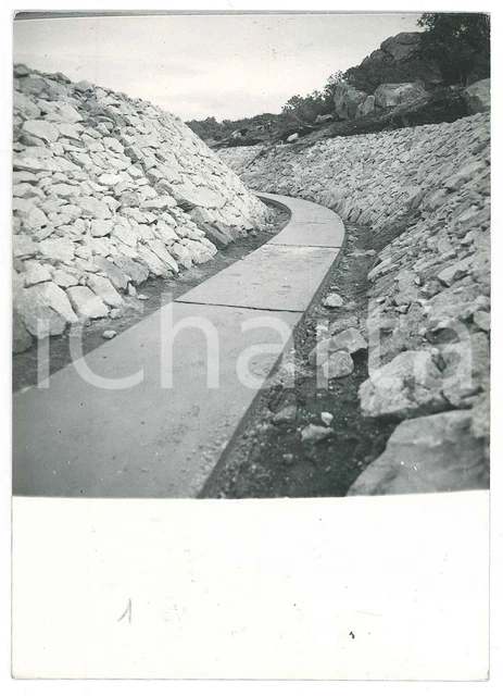 1965 ca SARDEGNA GALLURA Canale PADULE Valle - Platea e prerivestimento *Foto 2