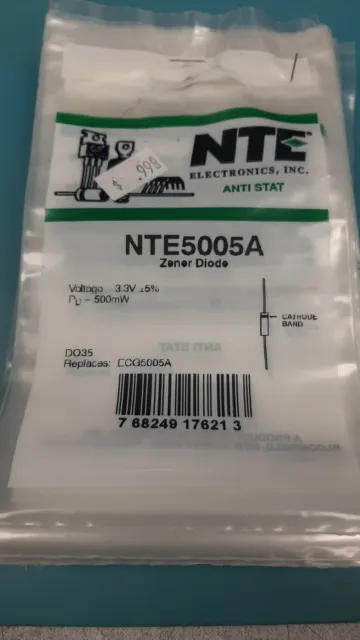 ( 3 PC ) NTE 5005A ZENER DIODE Electronic Part