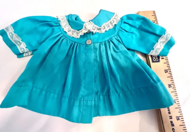 1950’s Factory COAT NOS Turquoise Aqua Blue 15” 16” Baby Doll CHATTY Tiny Tears