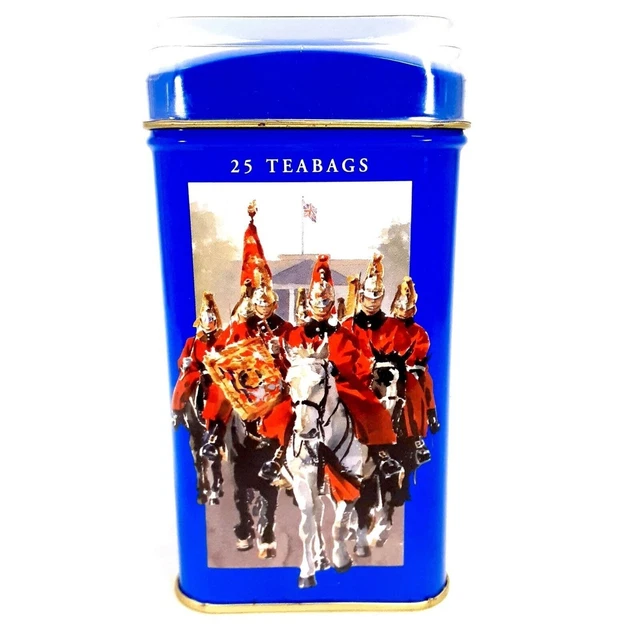 English Breakfast Tea Tin Coin Bank Piggy Bank Beefeaters Scotland Yard Design