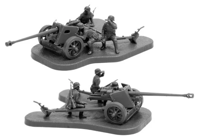 figurine - Zvezda 3610 : Canon Pak 36 et servants, Pièce d'artillerie
