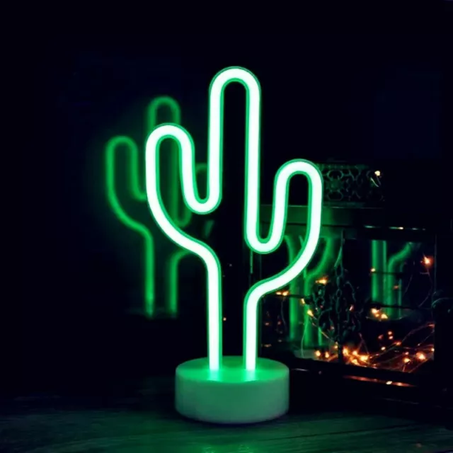 Lampada Cactus Led Luce Da Tavolo Per Notte Camera Bambini Decorazione Casa