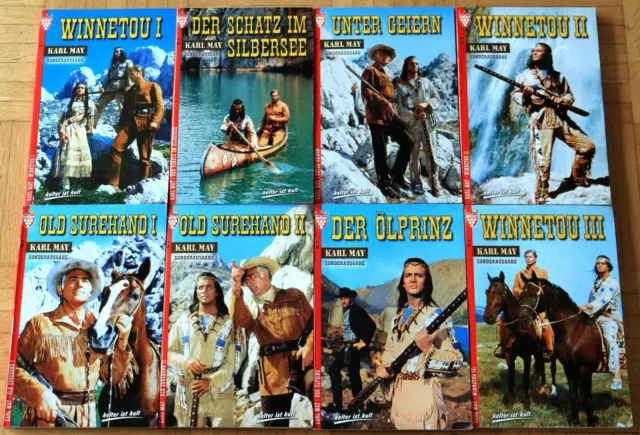 8x Karl May Sammelband 1-8 Kelter Sonderausgabe Winnetou Ölprinz Old Surehand