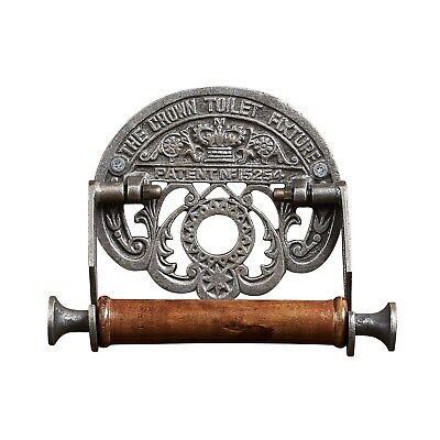 Ironmongery The Crown Toilet Paper Holder - Cast Iron Bathroom Wall Fixture