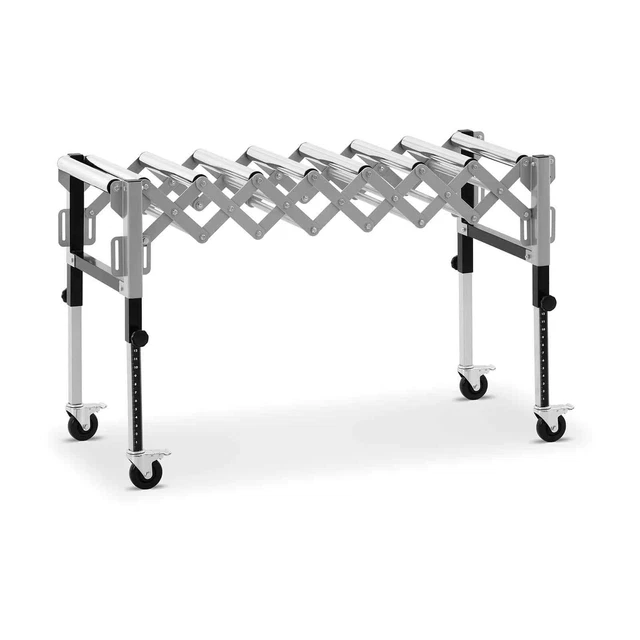 Convoyeur À Rouleaux Extensible Transporteur Gravité Appareil Manutention 130kg