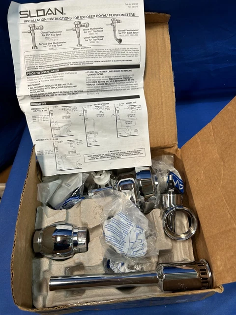 SLOAN Regal Flushometer 186-0.5 New open box Free Priority Shipping