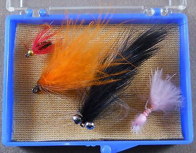 Trout Fishing Lure, Wet / Dry Flies Box Of 4, Pack Fly Hooks,  Lot # 13 As Photo