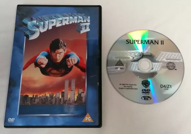 DVD - Superman II Christopher Reeve Movie 1978 2001 Region 2 PAL Euro DC Comics