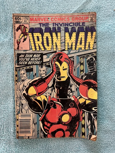 The Invincible Iron Man #170, 1st App James Rhodes Iron Man, Marvel, May 1983