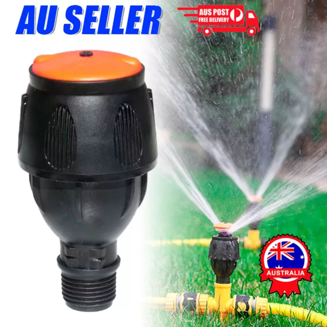 360 Rotary Irrigation Sprinkler Head Automatic Rotating Sprayer Garden Lawn ZO