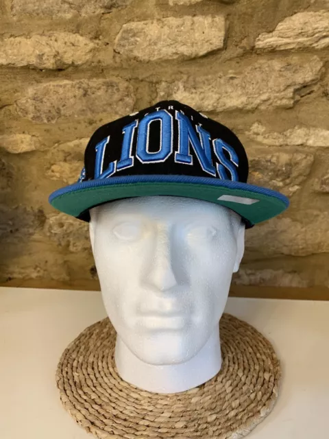 Detroit Lions Baseball Hat NFL Vintage USA Black Cap SnapBack Mens One Size